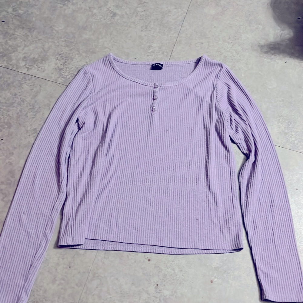 Lavender long sleeve cropped from target